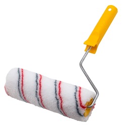 Валик малярный с рукояткой "Мультиколор", ось 6мм, D40мм, 180мм 04-0-603 - Строительное оборудование