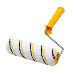 Валик малярный с рукояткой "Микрофибра", ось 6мм, D40мм, 180мм 04-2-620 - Строительное оборудование