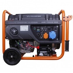 Генератор бензиновый VILLARTEC GG 8300EBC, 7.5кВт - Строительное оборудование