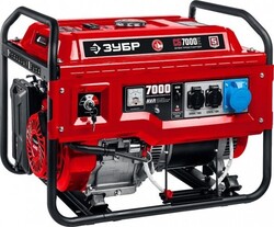 Генератор бензиновый с электростартером ЗУБР СБ-7000Е - Строительное оборудование