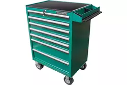 Тележка инструментальная Jonnesway C-7DW1179V 7-ми полочная, с инструментом в ложементах, 179 предметов 46670 046670 - Строительное оборудование