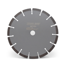 Диск алмазный отрезной для бетона TOPALMAZ BUDGET, диаметр 230 мм, посадочное 22,23 мм, высота сегмента 10 мм - Строительное оборудование