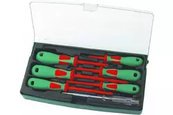 Набор стержневых диэлектрических отверток Jonnesway DV13PP07S 7 предметов - Строительное оборудование