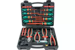 Диэлектрический набор отверток и шарнирно-губцевого инструмента Jonnesway PSV118S 18 пр - Строительное оборудование