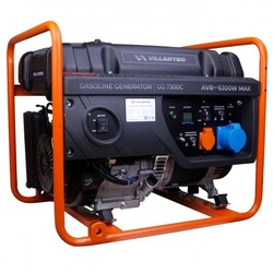 Генератор бензиновый VILLARTEC GG 7300C , 5,8/6.3кВ - Строительное оборудование