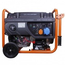 Генератор бензиновый VILLARTEC GG 8300EBC, 7.5кВт - Строительное оборудование